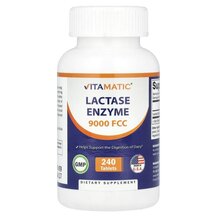 Lactase Enzyme 9000 FCC Фермент Лактаза Vitamatic Lactase Enzyme 9000 FCC Фермент Лактаза Vitamatic