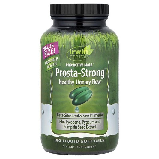 Основное фото товара Irwin Naturals, Поддержка мочевого пузыря, Prosta-Strong, 180 кап