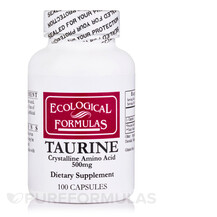 L-Таурин Taurine 500 mg Ecological Formulas 100 капсул