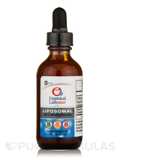 Основне фото товару Liposomal B12/Methylfolate Основне фото товару Liposomal B12/Methylfolate, Вітамін B12 Кобаламін, 60 мл
