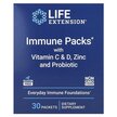 Фото товару Immune Packs with Vitamin C & D Zinc and Probiotic Фото товару Immune Packs with Vitamin C & D Zinc, Підтримка імунітету, 30