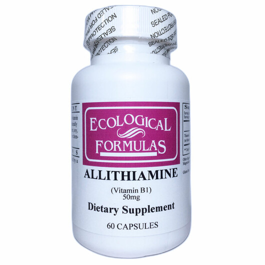 Основне фото товару Vitamin B1 50 mg Allithiamine, Вітамін B1 Тіамін, 60 капсул