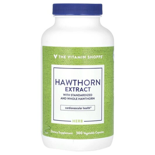 Основне фото товару Hawthorn Extract Основне фото товару TheVitaminShoppe, Hawthorn Extract, Глід, 300 капсул