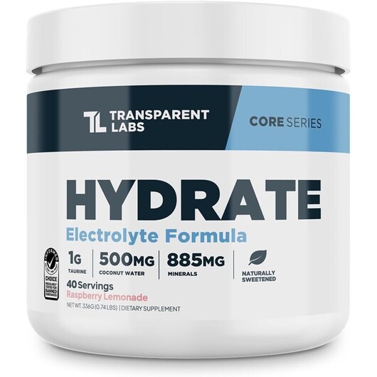Основне фото товару Hydrate Electrolyte Formula Raspberry Lemonade, Електроліти, 336 
