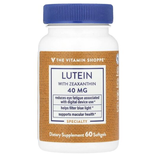 Основное фото товара Lutein with Zeaxanthin Основное фото товара TheVitaminShoppe, Лютеин, Lutein with Zeaxanthin, 60 капсул