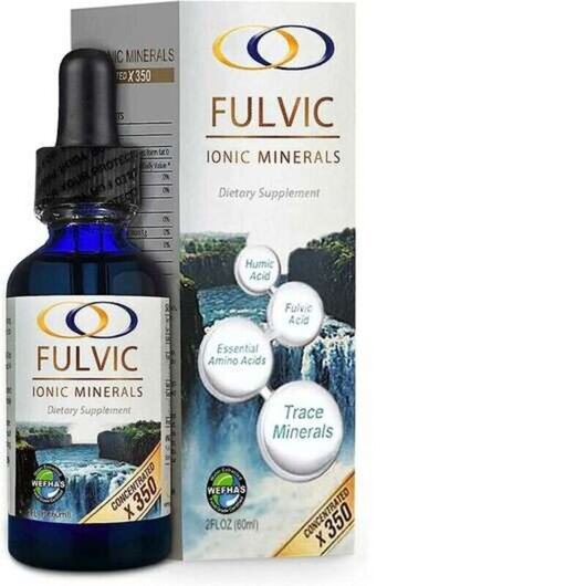 Основне фото товару Fulvic Ionic Minerals X350, Фульвові та Гумінові кислоти, 60 мл