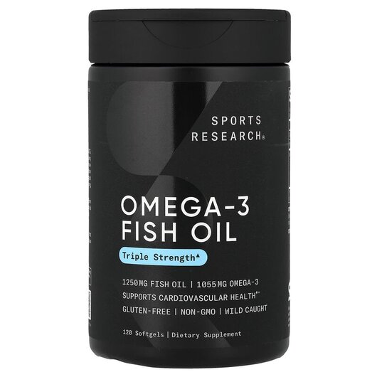 Основное фото товара Омега ЭПК ДГК, Omega-3 Fish Oil Triple Strength 1250 mg, 120 капс
