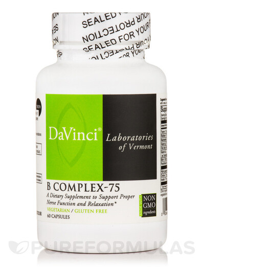 Основное фото товара B Complex-75 Основное фото товара DaVinci Laboratories, B-комплекс, B Complex-75, 60 капсул