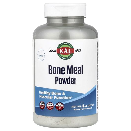Основне фото товару KAL, Bone Meal Powder, Укріплення кісток, 227 г