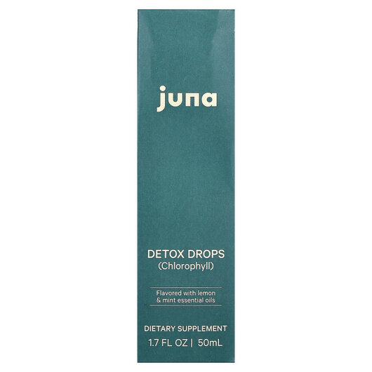 Основное фото товара Detox Drops Lemon & Mint Основное фото товара Juna, Хлорофилл, Detox Drops Lemon & Mint, 50 мл