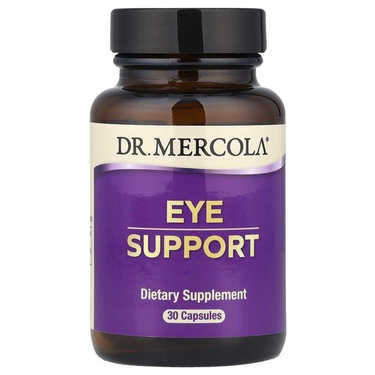 Основне фото товару Eye Support Основне фото товару Dr. Mercola, Eye Support 30, Підтримка здоров'я зору, 30 кап