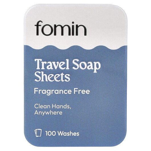 Основное фото товара Fomin, Мыло, Travel Soap Sheets Fragrance Free, 100 Sheets