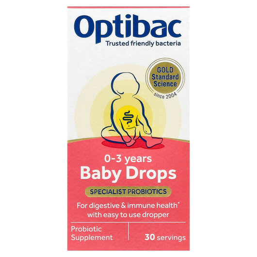 Основне фото товару Baby Drops Specialist Probiotics 0-3 Years Основне фото товару Baby Drops Specialist Probiotics 0-3 Years, Пробіотики для дітей,