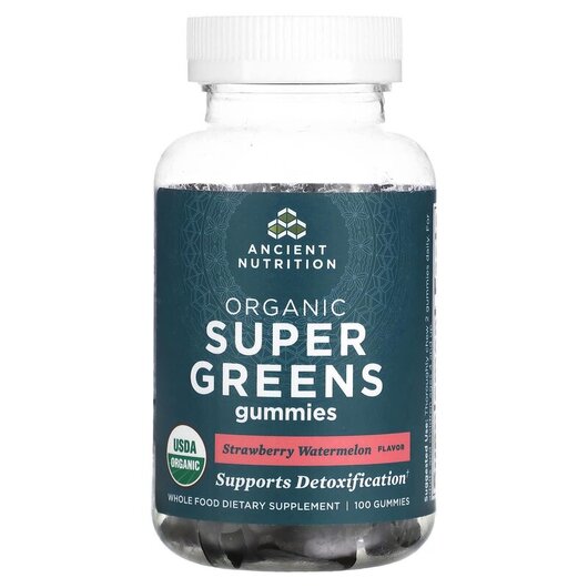 Основное фото товара Organic Super Greens Gummies Strawberry Watermelon Основное фото товара Organic Super Greens Gummies Strawberry Watermelon, Супергринс, 1