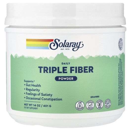 Основне фото товару Daily Triple Fiber Powder Unflavored, Цукерки з клітковиною, 401 