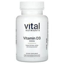 Vitamin D3 5000 IU Витамин D3 Vital Nutrients 180 капсул