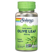 Листя оливи True Herbs Olive Leaf 410 mg Solaray