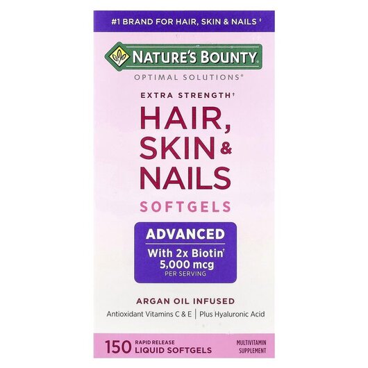 Основное фото товара Hair Skin & Nails Softgels Основное фото товара Кожа ногти волосы, Hair Skin & Nails Softgels, 150 капсул