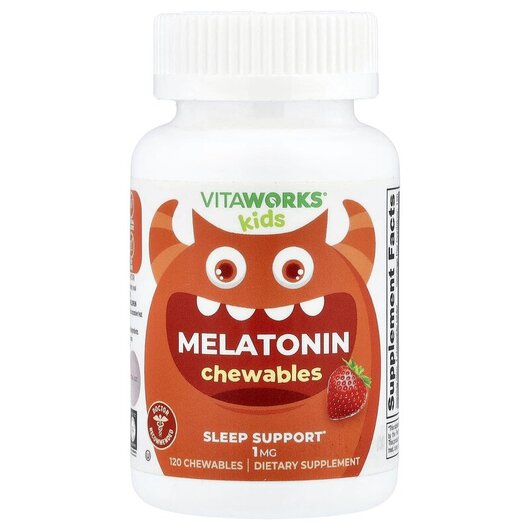 Основное фото товара VitaWorks, Мелатонин, Kids Melatonin Berry, 120 таблеток