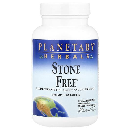 Основное фото товара Planetary Herbals, Поддержка печени, Stone Free 820 mg, 90 таблет