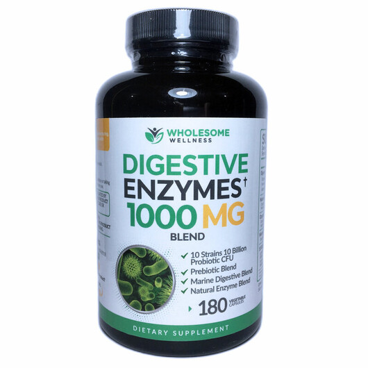 Основне фото товару Digestive Enzymes 1000 mg With Probiotics & Prebiotics Основне фото товару Digestive Enzymes 1000 mg Blend, Ферменти, 180 капсул