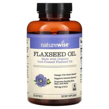 Лляна олія Flaxseed Oil Naturewise 120 капсул Лляна олія Flaxseed Oil Naturewise 120 капсул