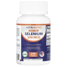 Selenium 240 Tablets Селен Vitamatic 200 мкг Selenium 240 Tablets Селен Vitamatic 200 мкг