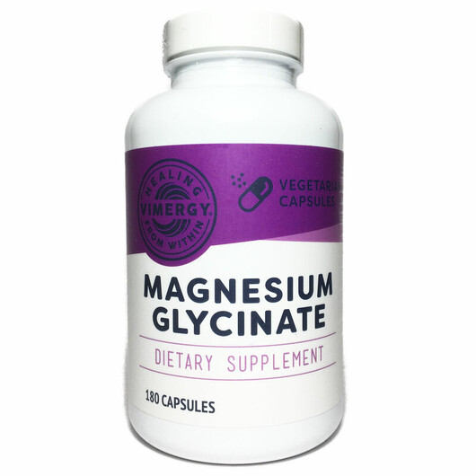 Основное фото товара Vimergy, Магний Глицинат, Magnesium Glycinate, 180 капсул
