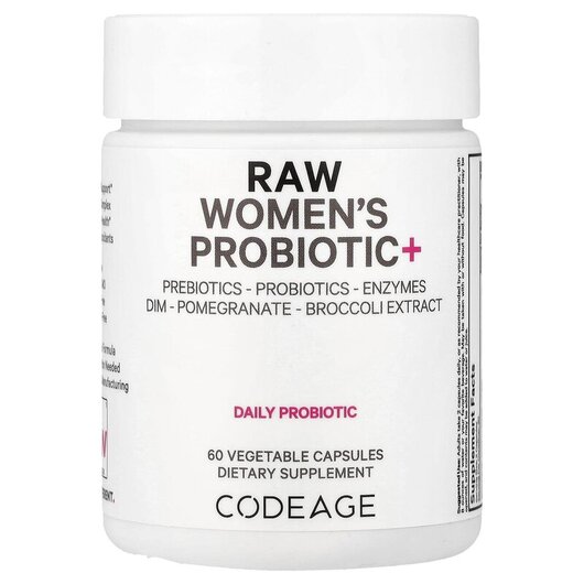 Основное фото товара CodeAge, Пробиотики для женщин, RAW Women's Probiotic+, 60 к