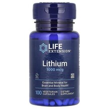 Lithium 1000 mcg Литий 1000 мкг Life Extension 100 капсул