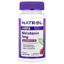 Мелатонін Melatonin Fast Dissolve Strawberry 1 mg Natrol