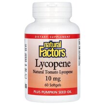 Lycopene 10 mg 60 Lycopene 10 мг Natural Factors 60 капсул