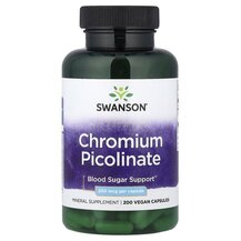 Хром Chromium Picolinate 200 mcg Swanson 200 капсул