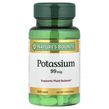 Калій 99 мг Potassium 99 mg Nature's Bounty 100 капсул