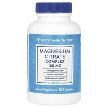 Magnesium Citrate Complex 160 mg Магний TheVitaminShoppe Magnesium Citrate Complex 160 mg Магний TheVitaminShoppe