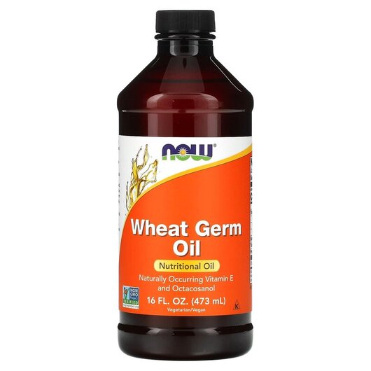 Основне фото товару Wheat Germ Oil Основне фото товару NOW Foods, Wheat Germ Oil, Масло зародків пшениці, 473 мл