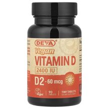 Vegan Vitamin D2 60 mcg 2400 IU 90 Витамин D2 Deva Vegan Vitamin D2 60 mcg 2400 IU 90 Витамин D2 Deva