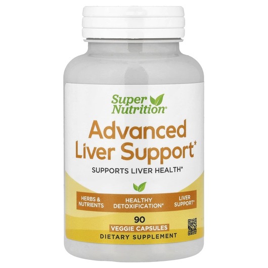 Основне фото товару Advanced Liver Support Основне фото товару Super Nutrition, Advanced Liver Support, Підтримка печінки, 90 ка