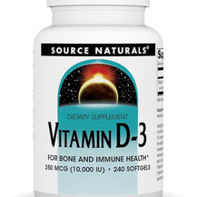 Вітамін D3 Vitamin D-3 Source Naturals 250 мкг