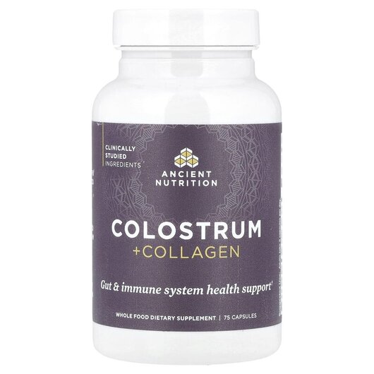Основное фото товара Colostrum + Collagen Основное фото товара Ancient Nutrition, Коллаген, Colostrum + Collagen, 75 капсул
