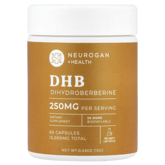 Основное фото товара DHB 250 mg Основное фото товара Neurogan Health, Берберин, DHB 250 mg, 60 капсул