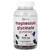 Magnesium Glycinate Gummies Grape Blueberry Магний Micro
