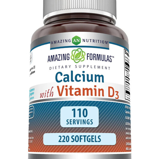 Основне фото товару Amazing Formulas Calcium Основне фото товару Amazing Nutrition, Amazing Formulas Calcium, Кальцій, 220 капсул