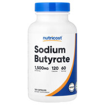 Sodium Butyrate, 750 mg Масляная кислота Nutricost