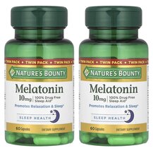 Мелатонін 10 мг Melatonin 10 mg Nature's Bounty 60 капсул