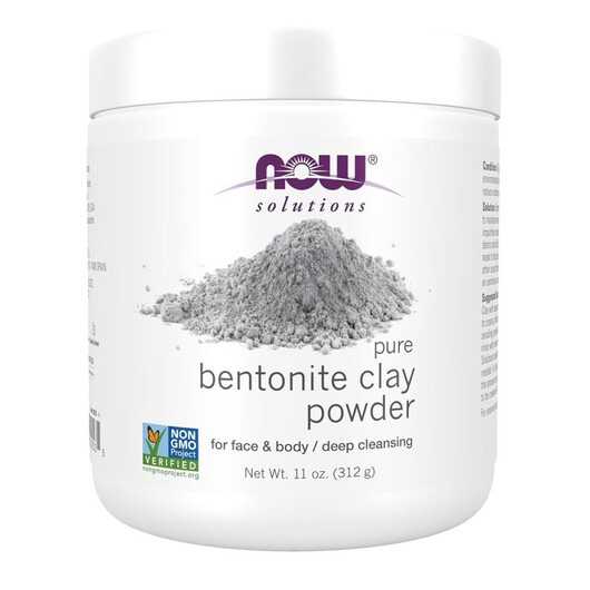 Основне фото товару Solutions - Bentonite Clay Powder Основне фото товару NOW, Solutions - Bentonite Clay Powder, Маска для обличчя, 312 г