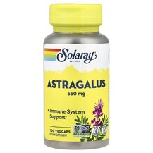Astragalus 550 mg Астрагал Solaray 100 капсул