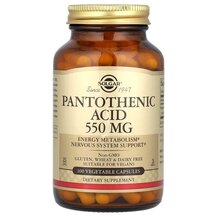 Pantothenic Acid Пантотеновая кислота 550 мг Solgar