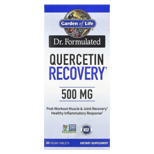 Основное фото товара Кверцетин 500 мг Безводный, Dr-Quercetin 500 mg, 30 таблеток