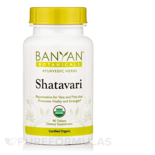 Основное фото товара Banyan Botanicals, Шатавари, Shatavari Organic, 90 таблеток